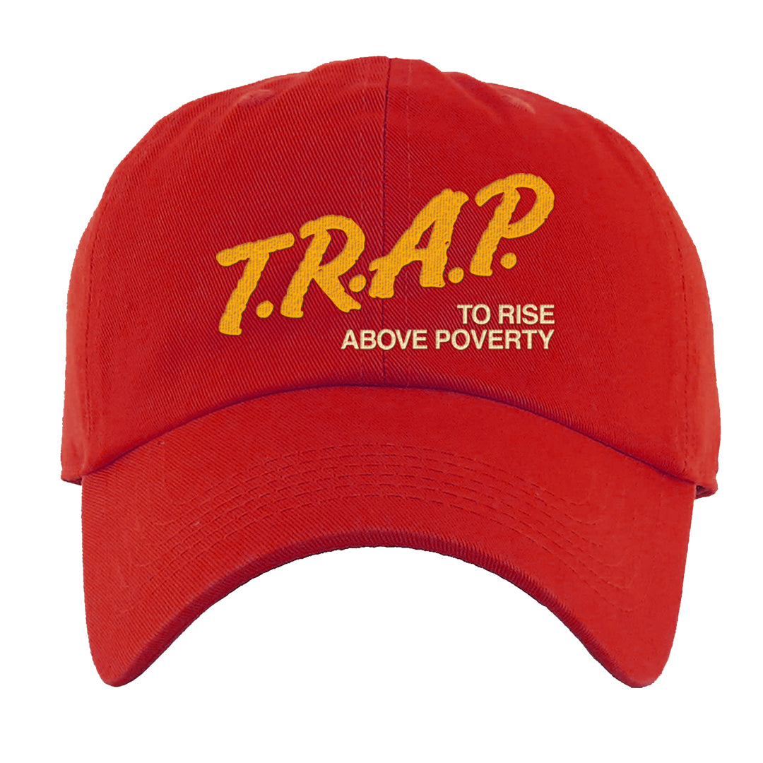 Sofvi 1s Dad Hat | Trap To Rise Above Poverty, Red