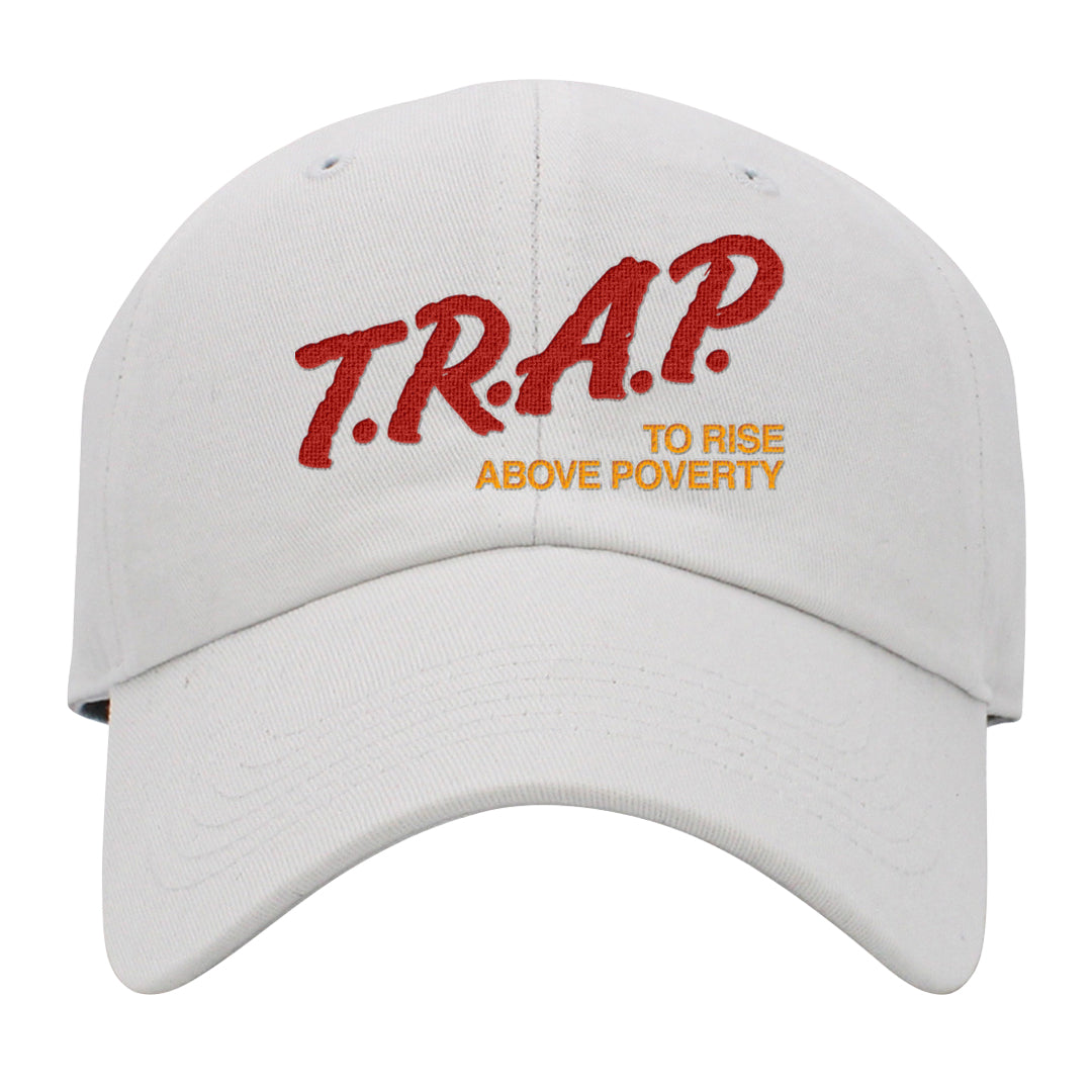 Sofvi 1s Dad Hat | Trap To Rise Above Poverty, White