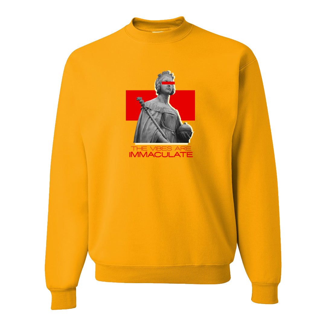Sofvi 1s Crewneck Sweatshirt | The Vibes Are Immaculate, Gold