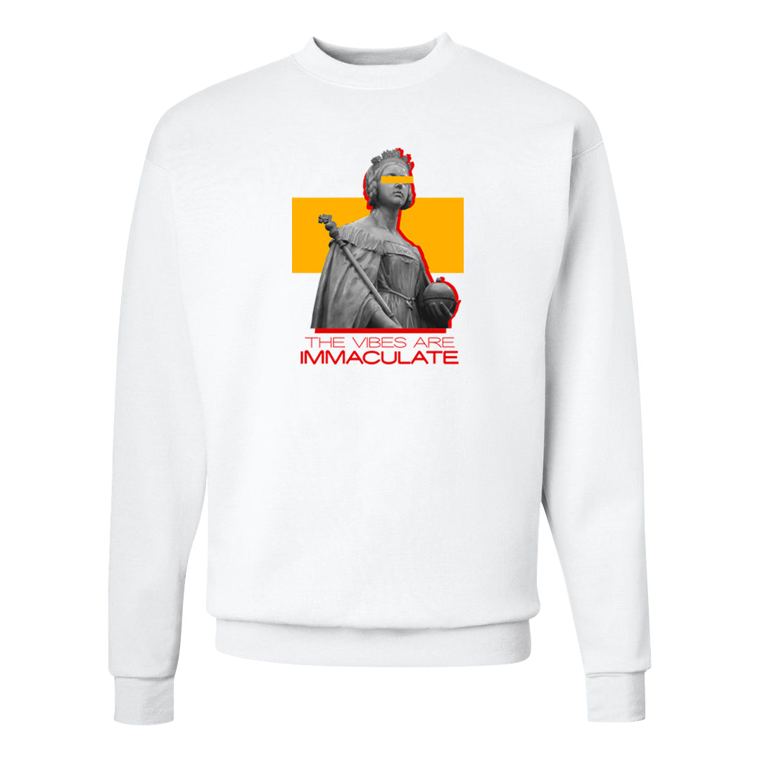 Sofvi 1s Crewneck Sweatshirt | The Vibes Are Immaculate, White