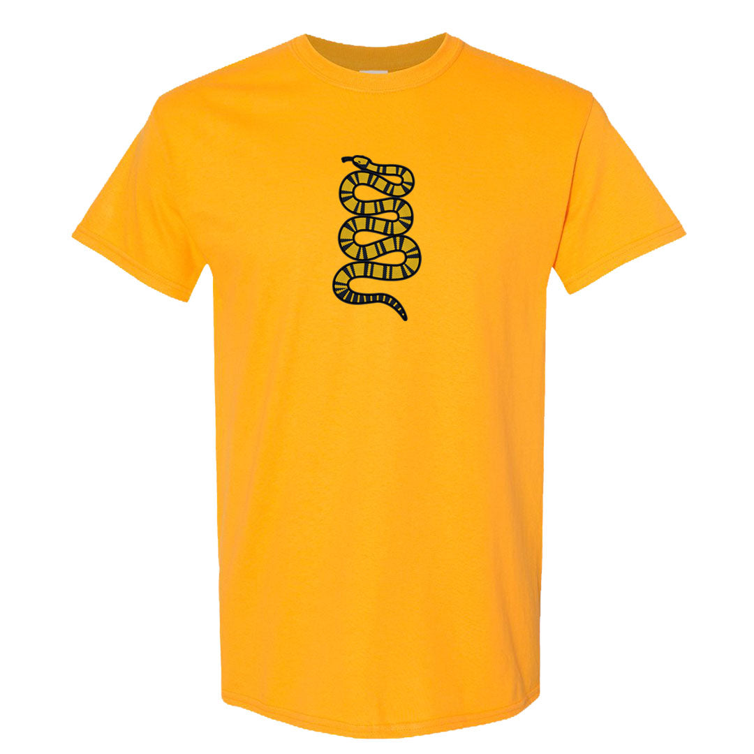Tokyo Yellow Snakeskin 1s T Shirt | Coiled Snake, Gold