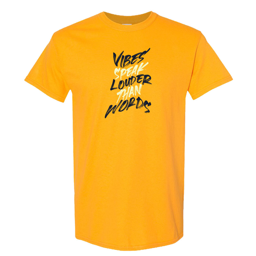 Tokyo Yellow Snakeskin 1s T Shirt | Vibes Speak Louder Than Words, Gold