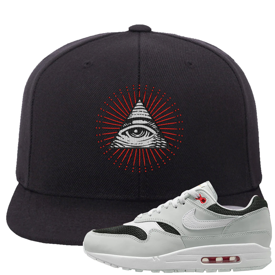 Urawa 1s Snapback Hat | All Seeing Eye, Black