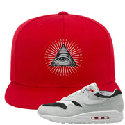 Urawa 1s Snapback Hat | All Seeing Eye, Red