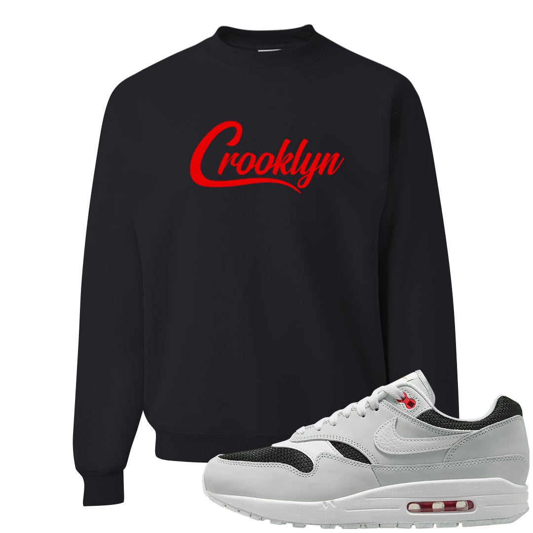 Urawa 1s Crewneck Sweatshirt | Crooklyn, Black
