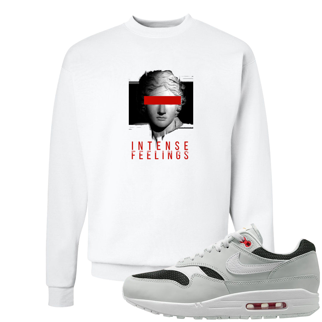 Urawa 1s Crewneck Sweatshirt | Intense Feelings, White