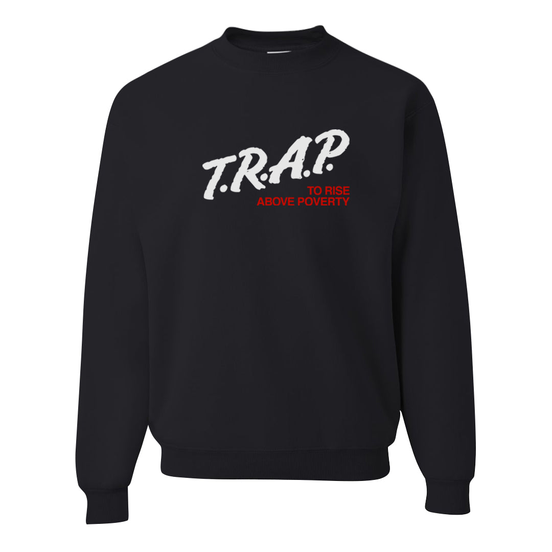 Urawa 1s Crewneck Sweatshirt | Trap To Rise Above Poverty, Black