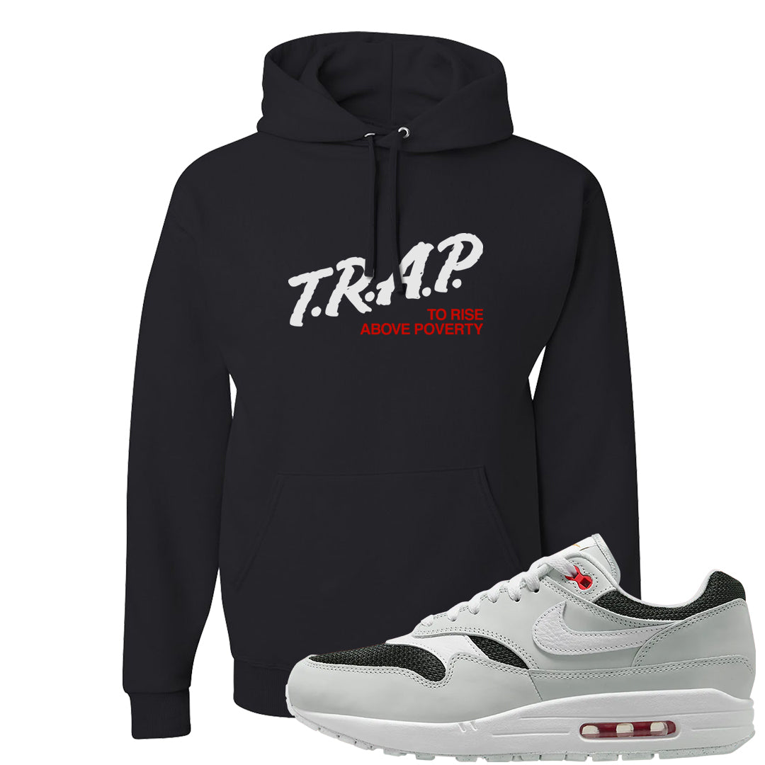 Urawa 1s Hoodie | Trap To Rise Above Poverty, Black