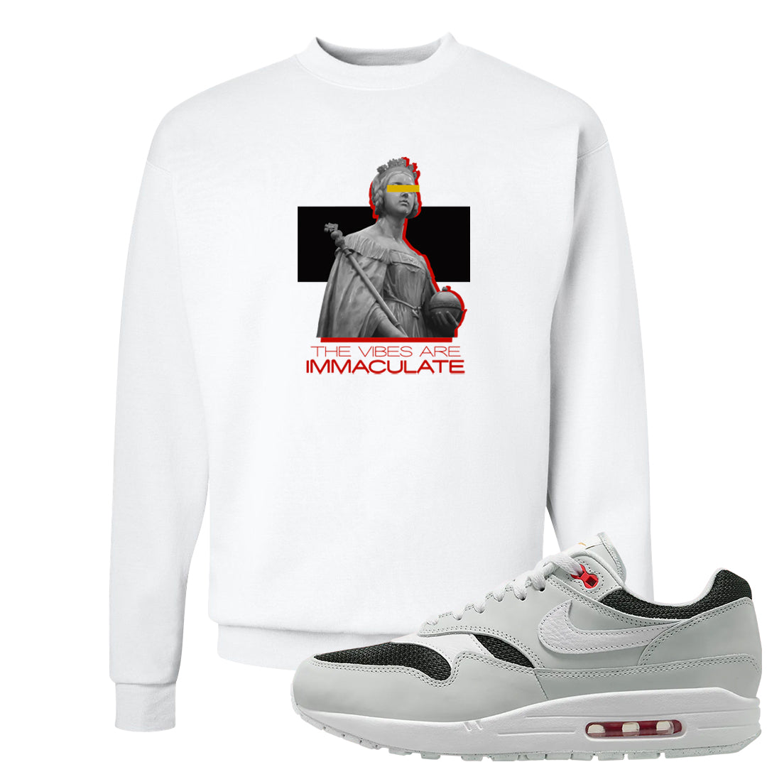 Urawa 1s Crewneck Sweatshirt | The Vibes Are Immaculate, White