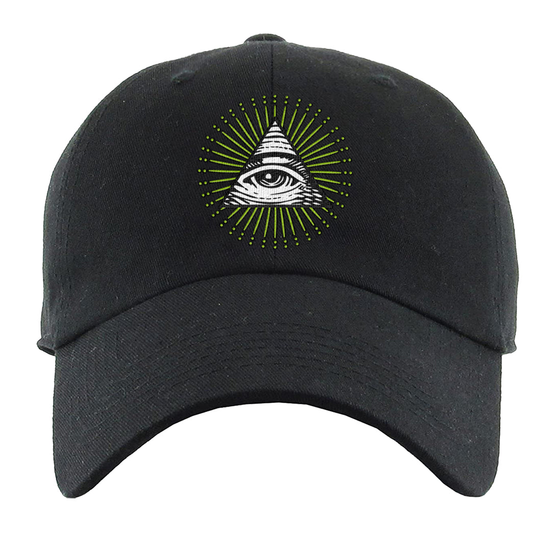 Volt Suede 1s Dad Hat | All Seeing Eye, Black