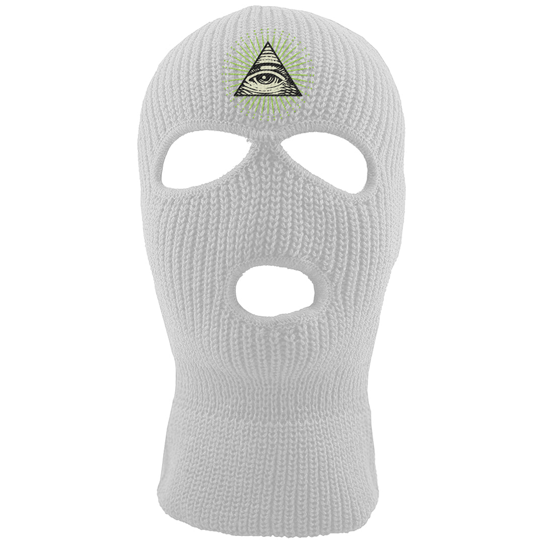 Volt Suede 1s Ski Mask | All Seeing Eye, White
