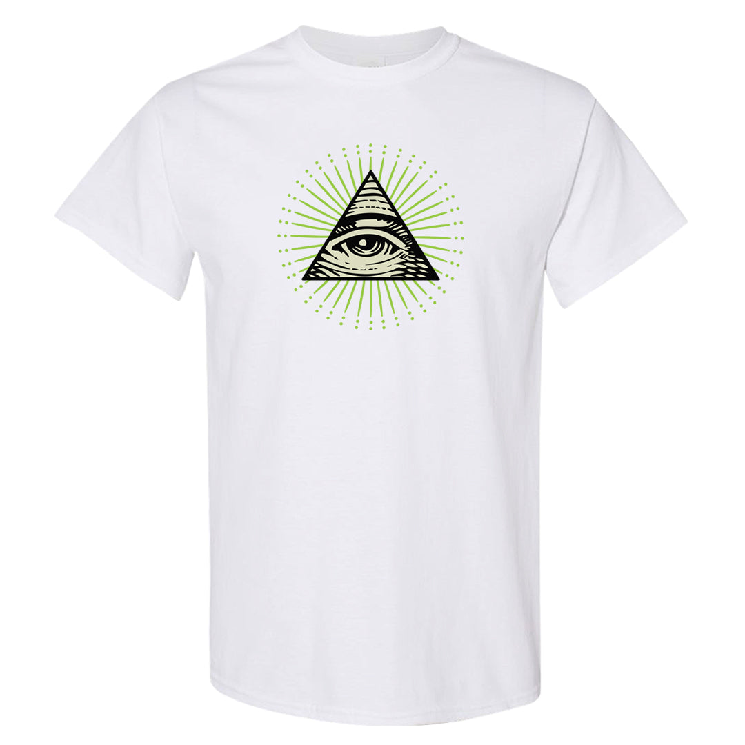 Volt Suede 1s T Shirt | All Seeing Eye, White