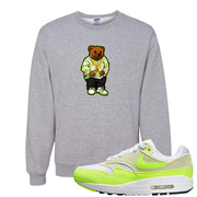 Volt Suede 1s Crewneck Sweatshirt | Sweater Bear, Ash