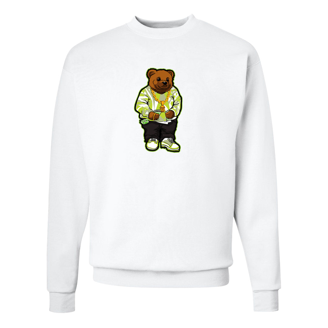 Volt Suede 1s Crewneck Sweatshirt | Sweater Bear, White