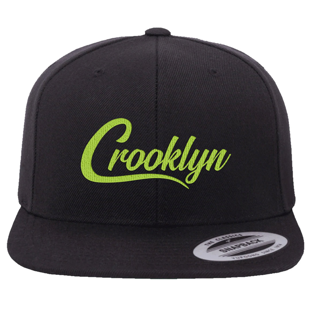 Volt Suede 1s Snapback Hat | Crooklyn, Black