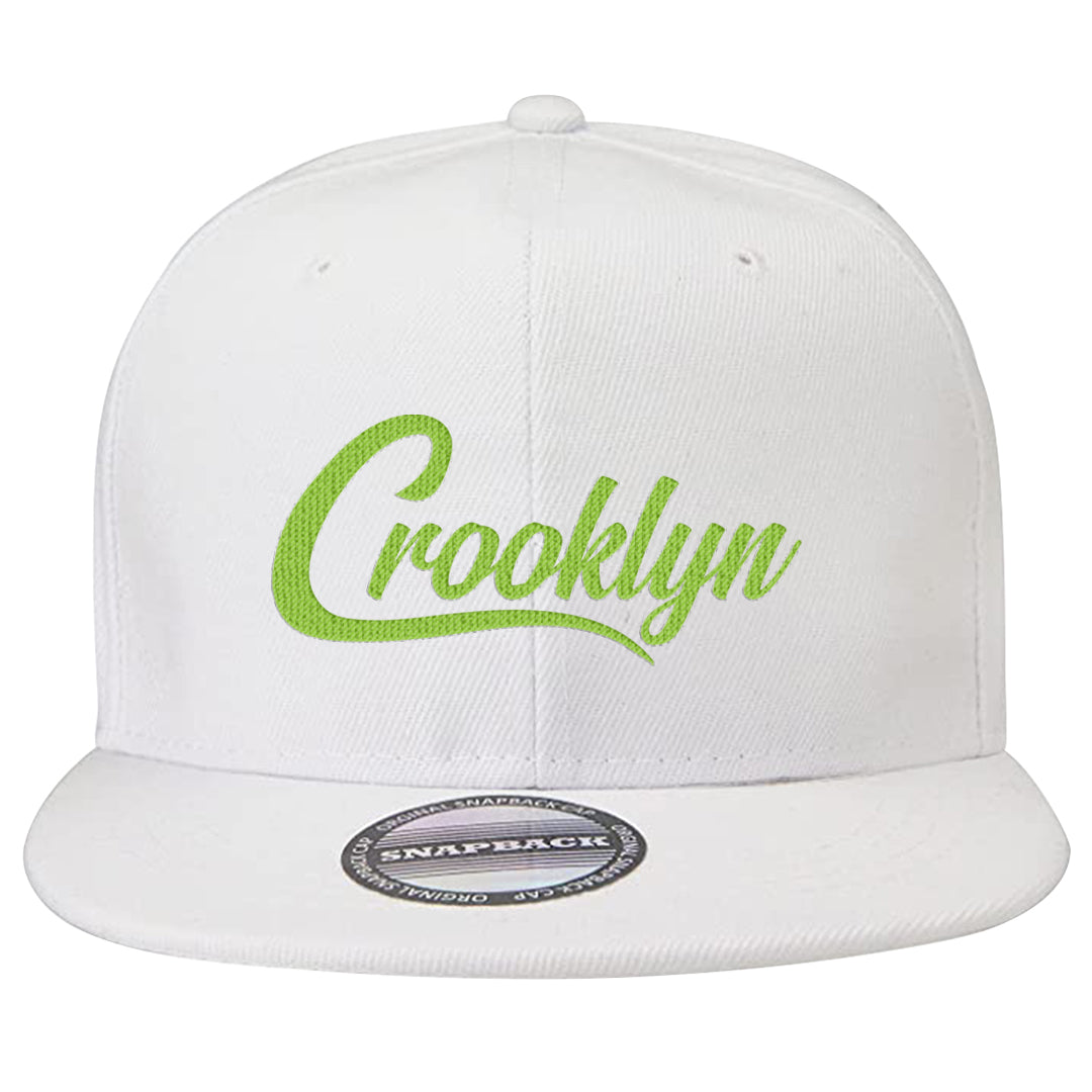 Volt Suede 1s Snapback Hat | Crooklyn, White