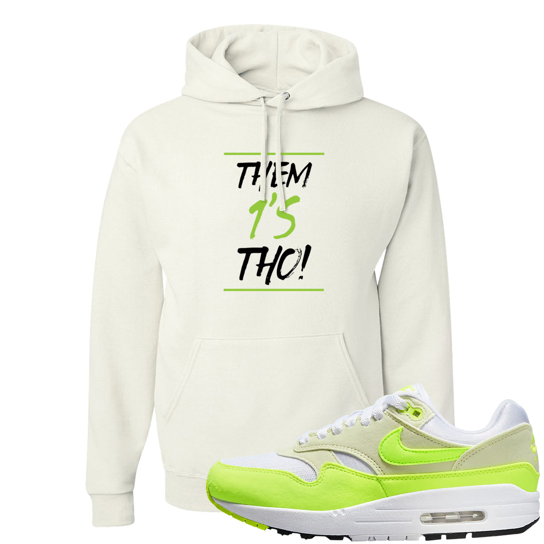 Volt Suede 1s Hoodie | Them 1s Tho, White