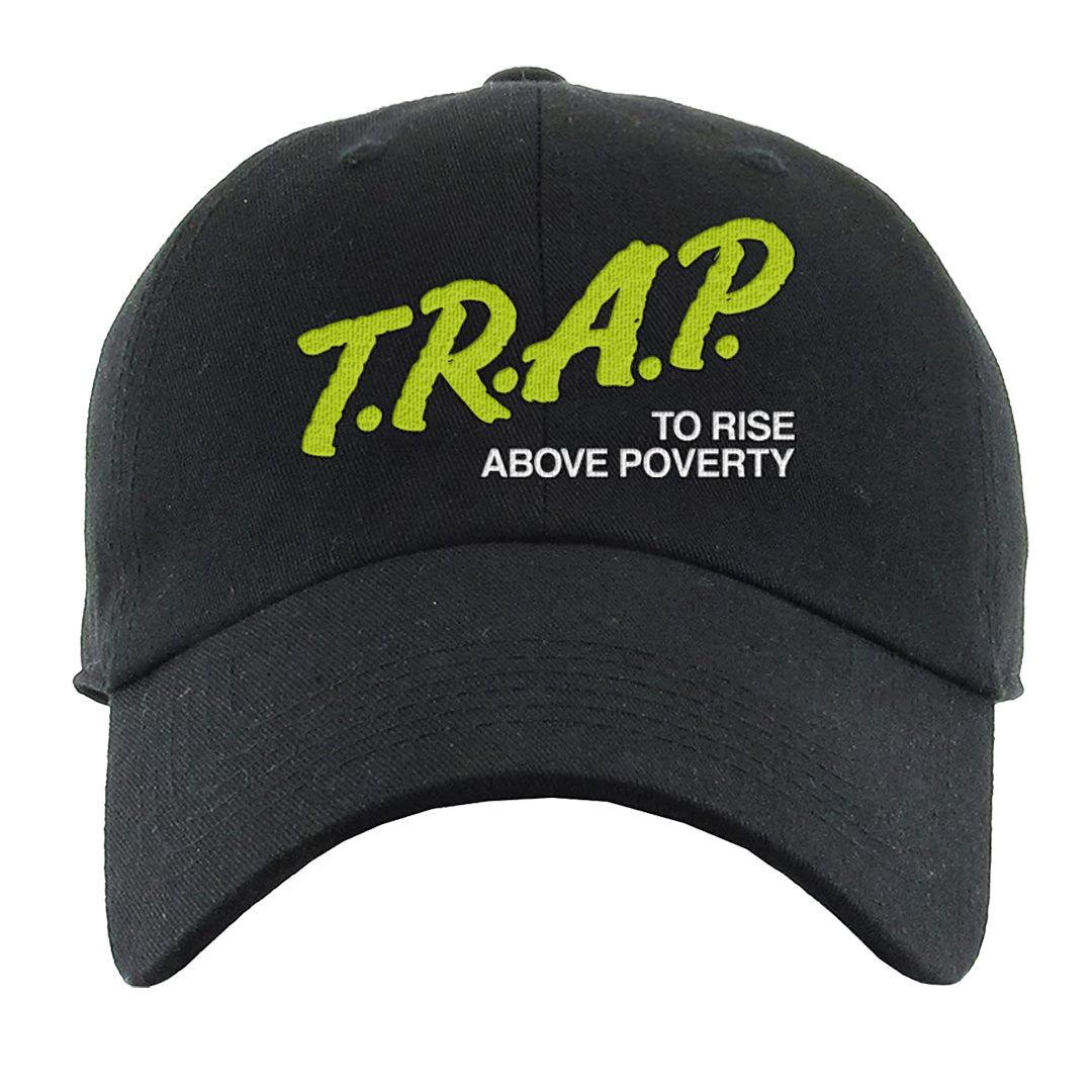 Volt Suede 1s Dad Hat | Trap To Rise Above Poverty, Black