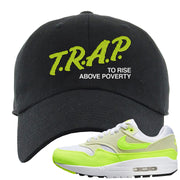 Volt Suede 1s Dad Hat | Trap To Rise Above Poverty, Black