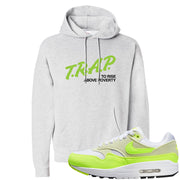 Volt Suede 1s Hoodie | Trap To Rise Above Poverty, Ash