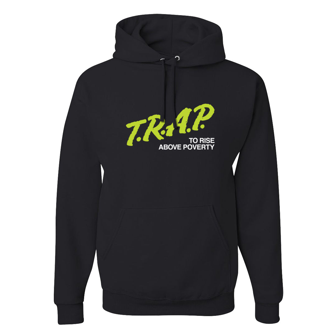 Volt Suede 1s Hoodie | Trap To Rise Above Poverty, Black