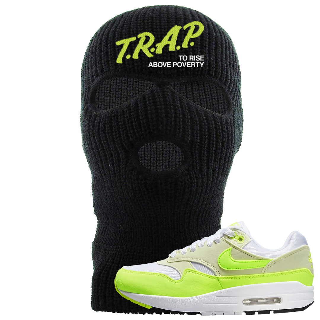 Volt Suede 1s Ski Mask | Trap To Rise Above Poverty, Black