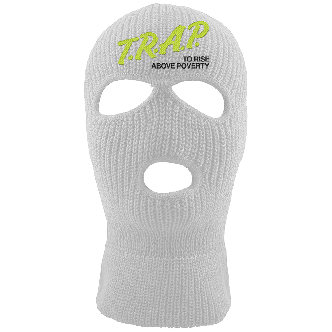Volt Suede 1s Ski Mask | Trap To Rise Above Poverty, White