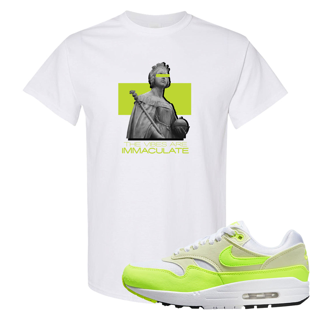 Volt Suede 1s T Shirt | The Vibes Are Immaculate, White