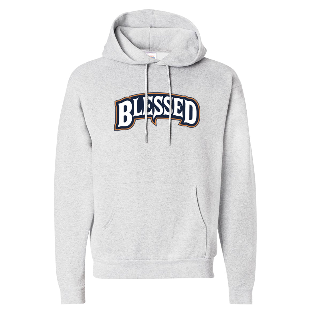 Midnight Navy 90s Hoodie | Blessed Arch, Ash