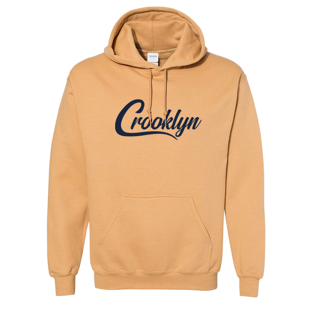 Midnight Navy 90s Hoodie | Crooklyn, Old Gold