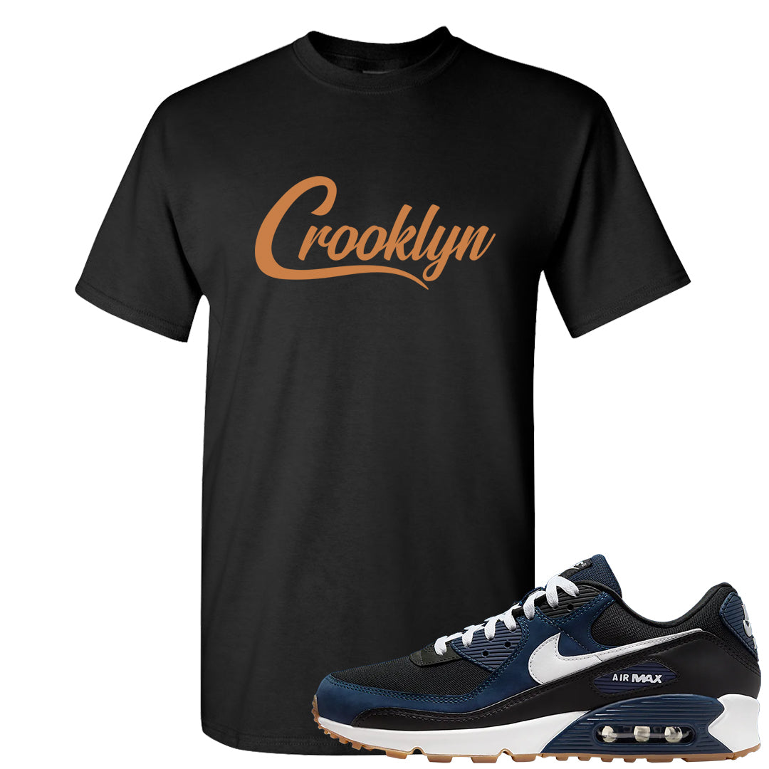 Midnight Navy 90s T Shirt | Crooklyn, Black