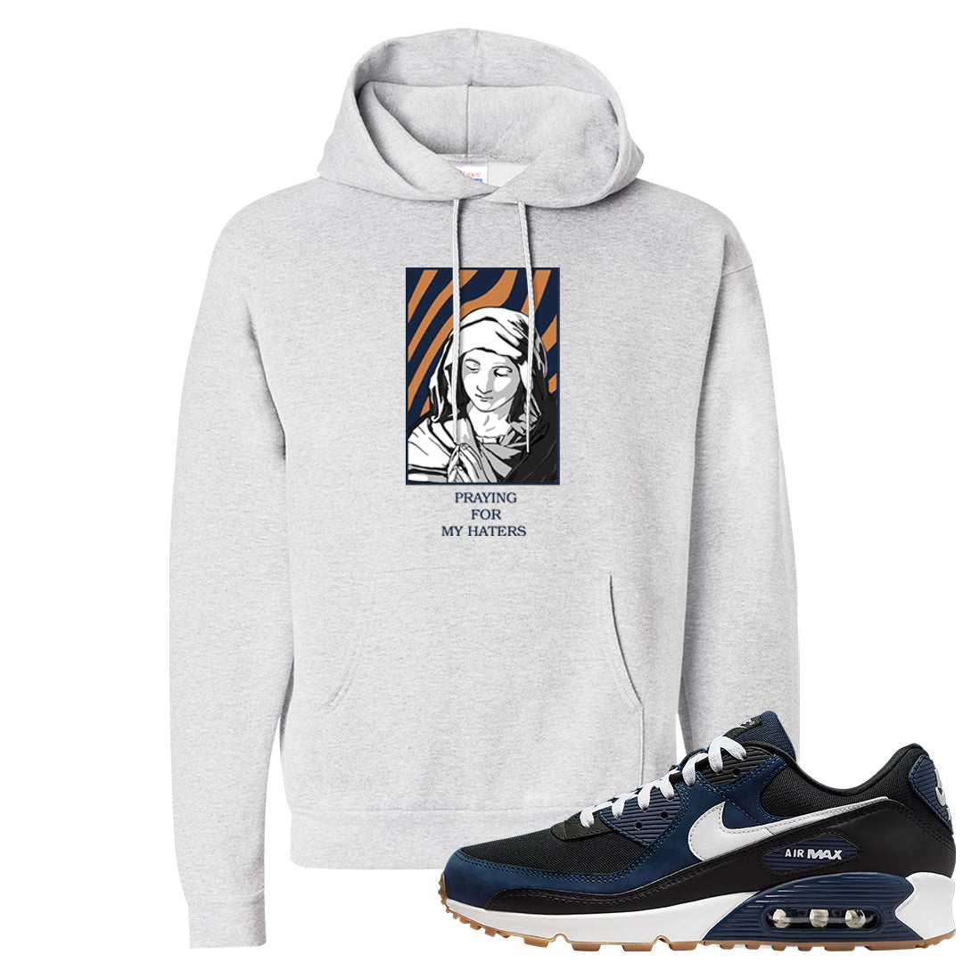 Midnight Navy 90s Hoodie | God Told Me, Ash