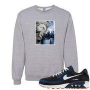 Midnight Navy 90s Crewneck Sweatshirt | Miguel, Ash