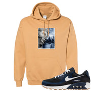 Midnight Navy 90s Hoodie | Miguel, Old Gold