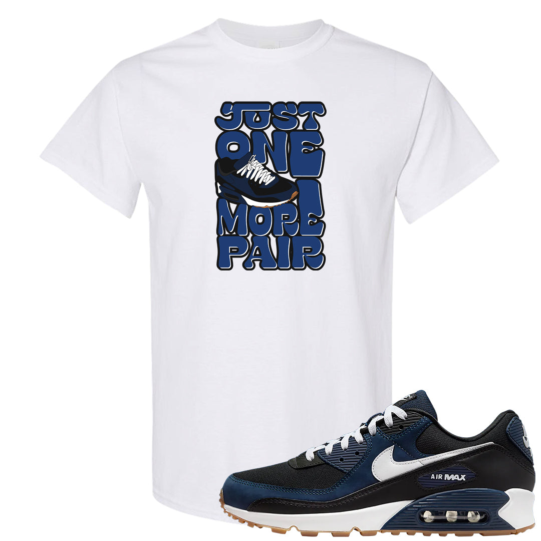 Midnight Navy 90s T Shirt | One More Pair Max, White