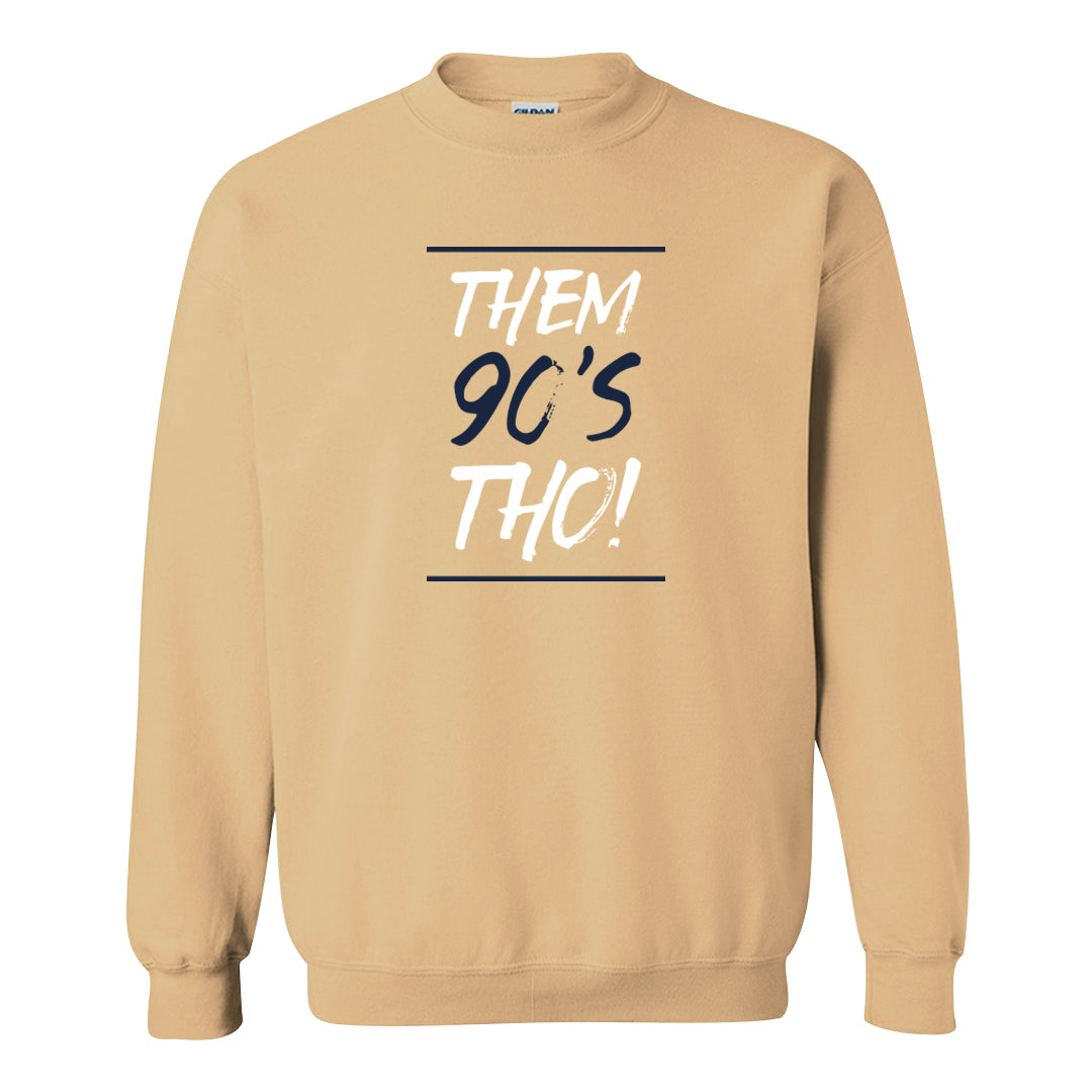 Midnight Navy 90s Crewneck Sweatshirt | Them 90's Tho, Old Gold