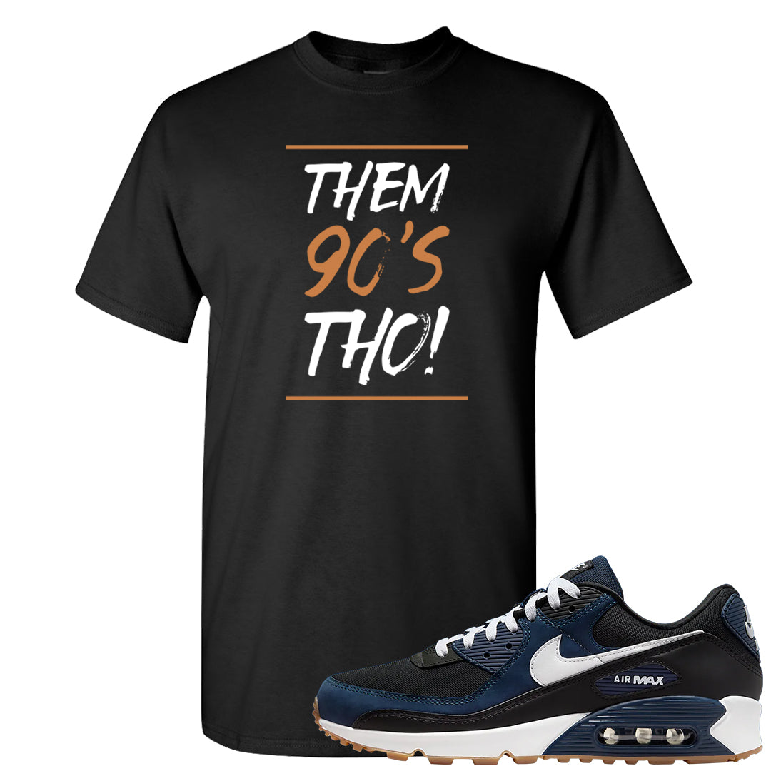 Midnight Navy 90s T Shirt | Them 90's Tho, Black