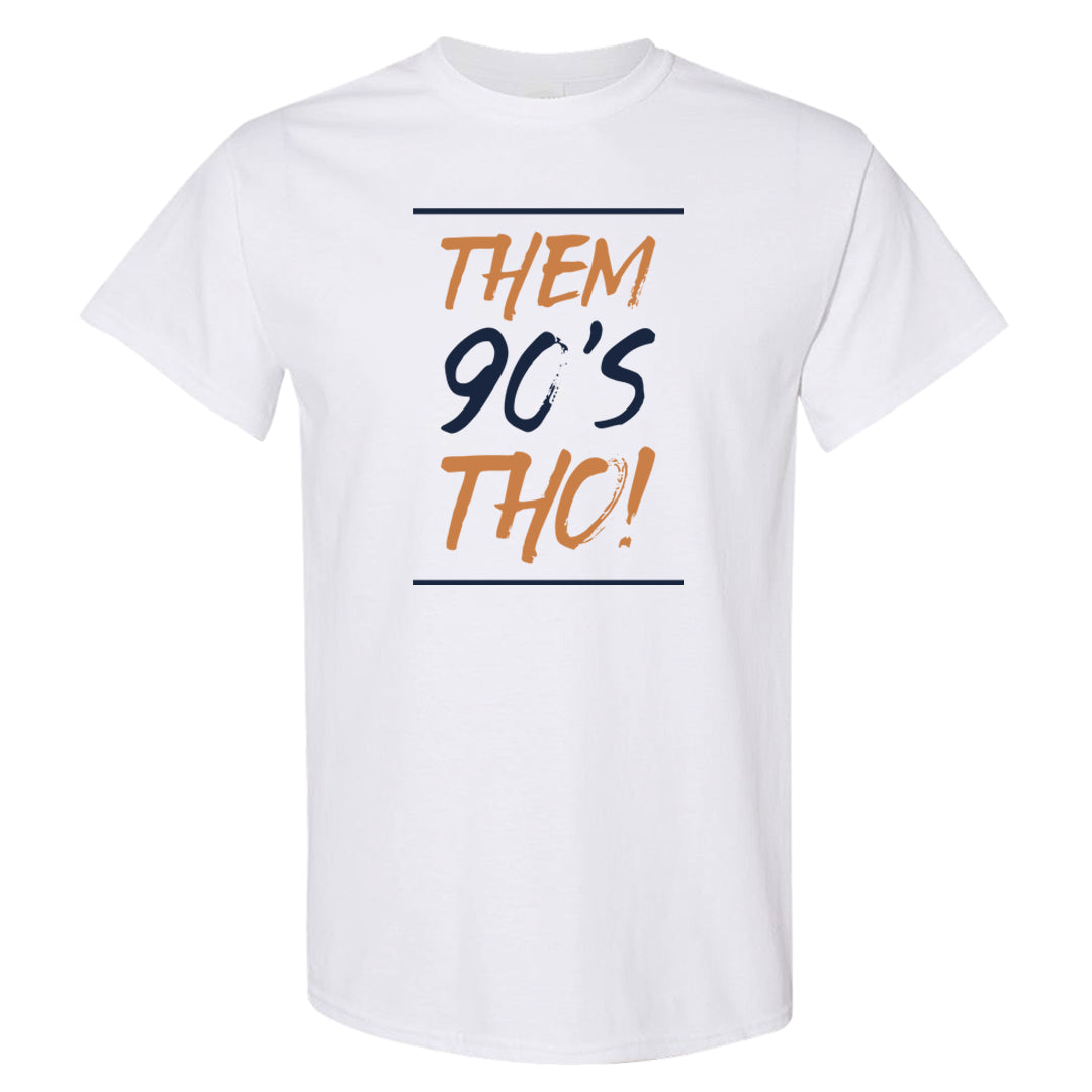 Midnight Navy 90s T Shirt | Them 90's Tho, White