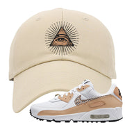 United In Victory 90s Dad Hat | All Seeing Eye, Ivory
