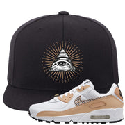 United In Victory 90s Snapback Hat | All Seeing Eye, Black