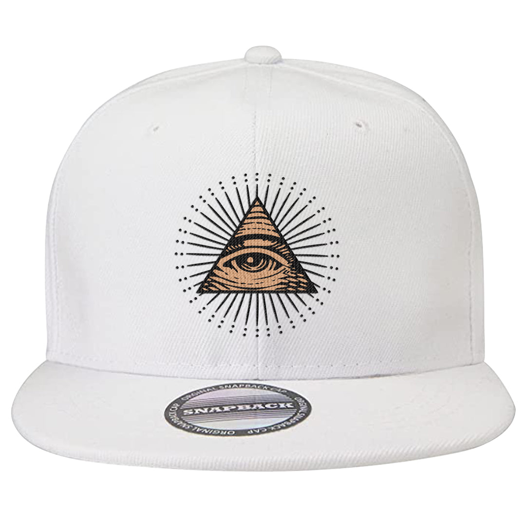 United In Victory 90s Snapback Hat | All Seeing Eye, White