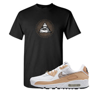 United In Victory 90s T Shirt | All Seeing Eye, Black