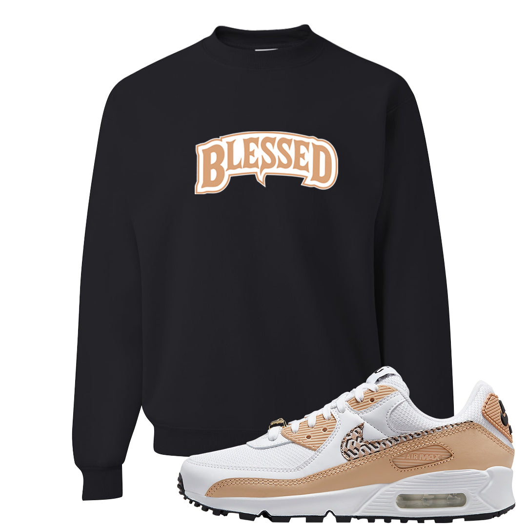 United In Victory 90s Crewneck Sweatshirt | Blessed Arch, Black