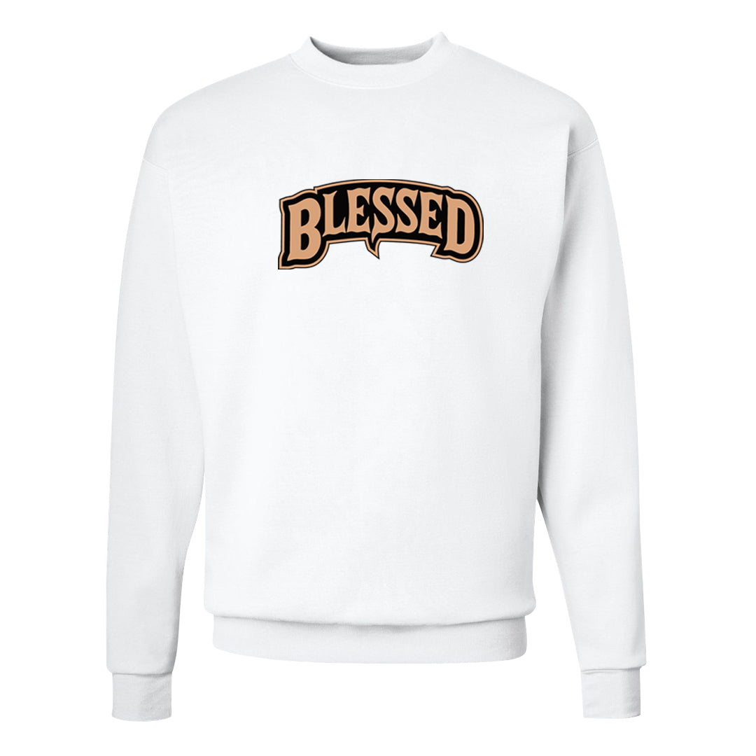 United In Victory 90s Crewneck Sweatshirt | Blessed Arch, White