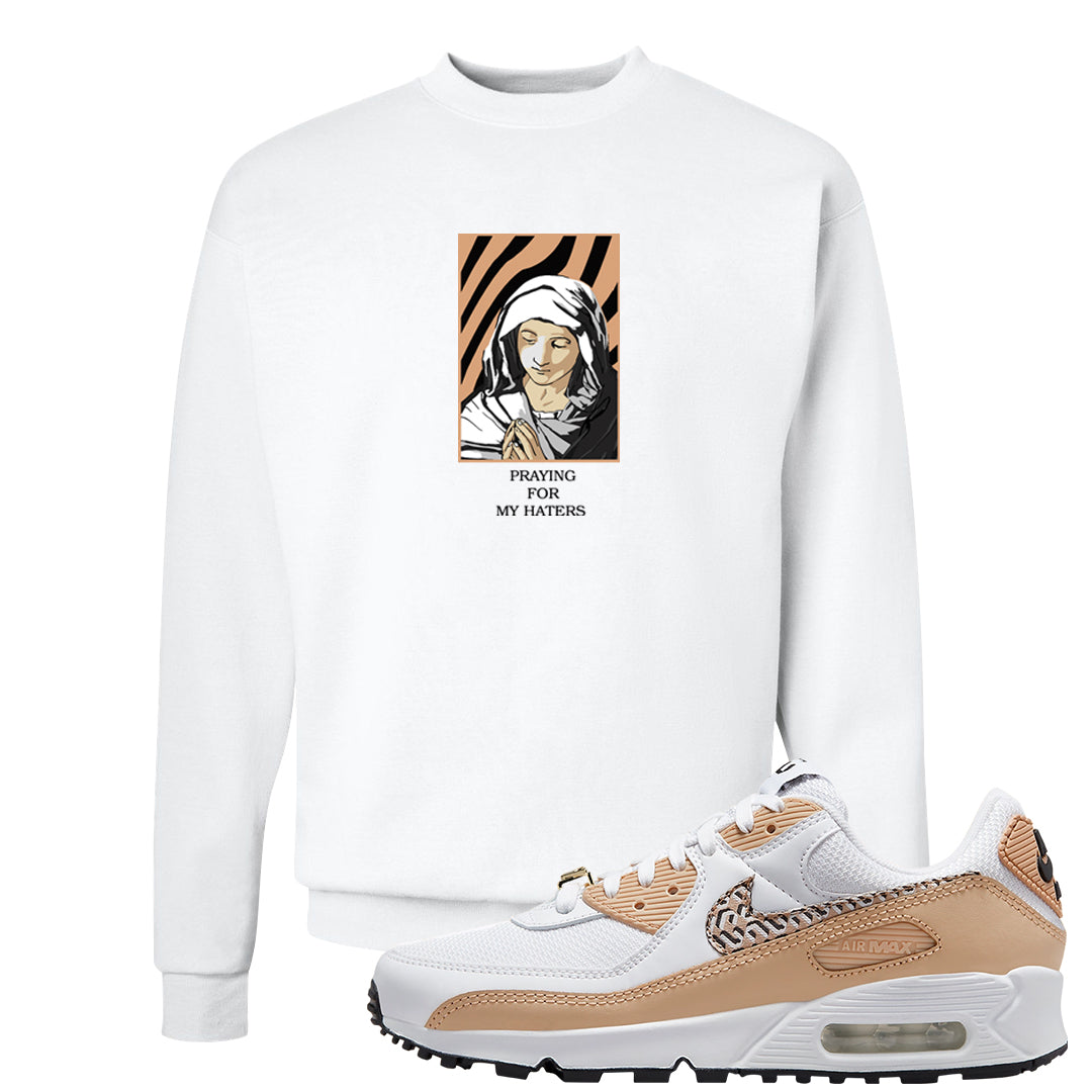 United In Victory 90s Crewneck Sweatshirt | God Told Me, White