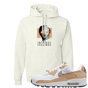 United In Victory 90s Hoodie | Intense Feelings, White