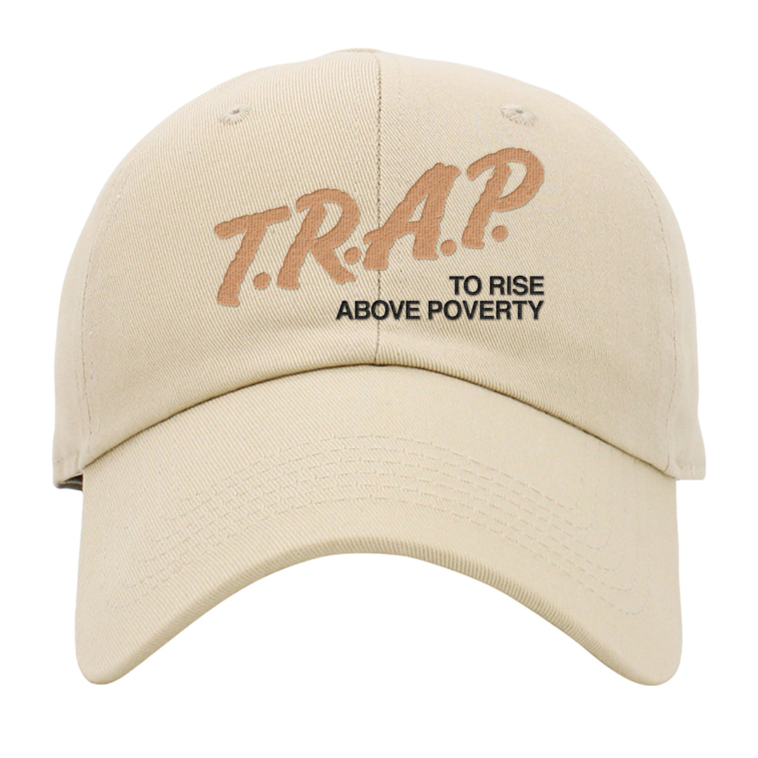 United In Victory 90s Dad Hat | Trap To Rise Above Poverty, Ivory