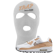 United In Victory 90s Ski Mask | Trap To Rise Above Poverty, White