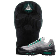 Stadium Green 95s Ski Mask | All Seeing Eye, Black