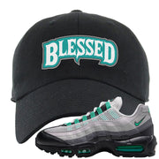 Stadium Green 95s Dad Hat | Blessed Arch, Black